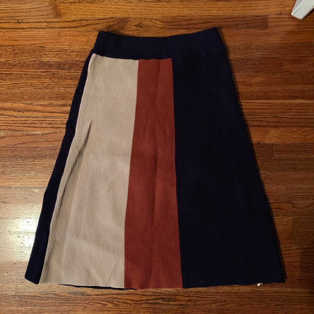 ModCloth Color Block Stripe Skirt
